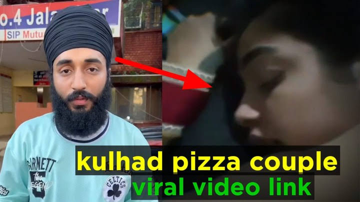 Indian Viral Video kulhad pizza Couple Viral Link 